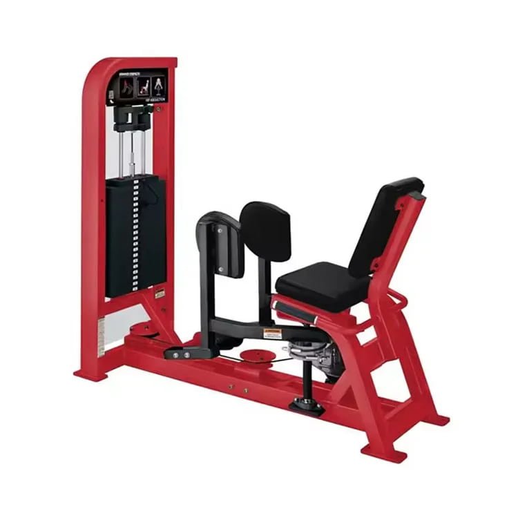 pin loaded abductor adductor machine hip leg trainer
