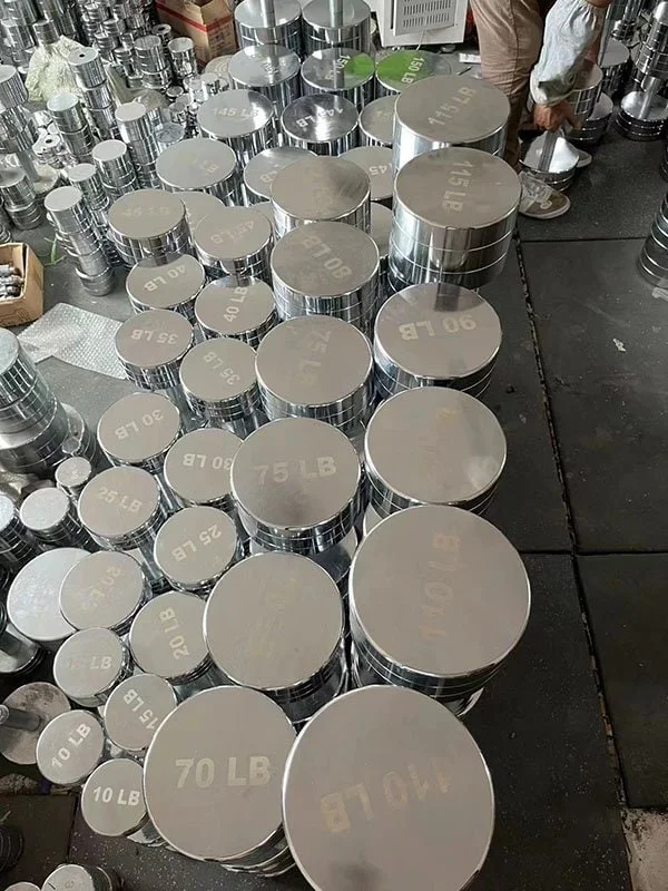 Chrome Fixed Dumbbell Set