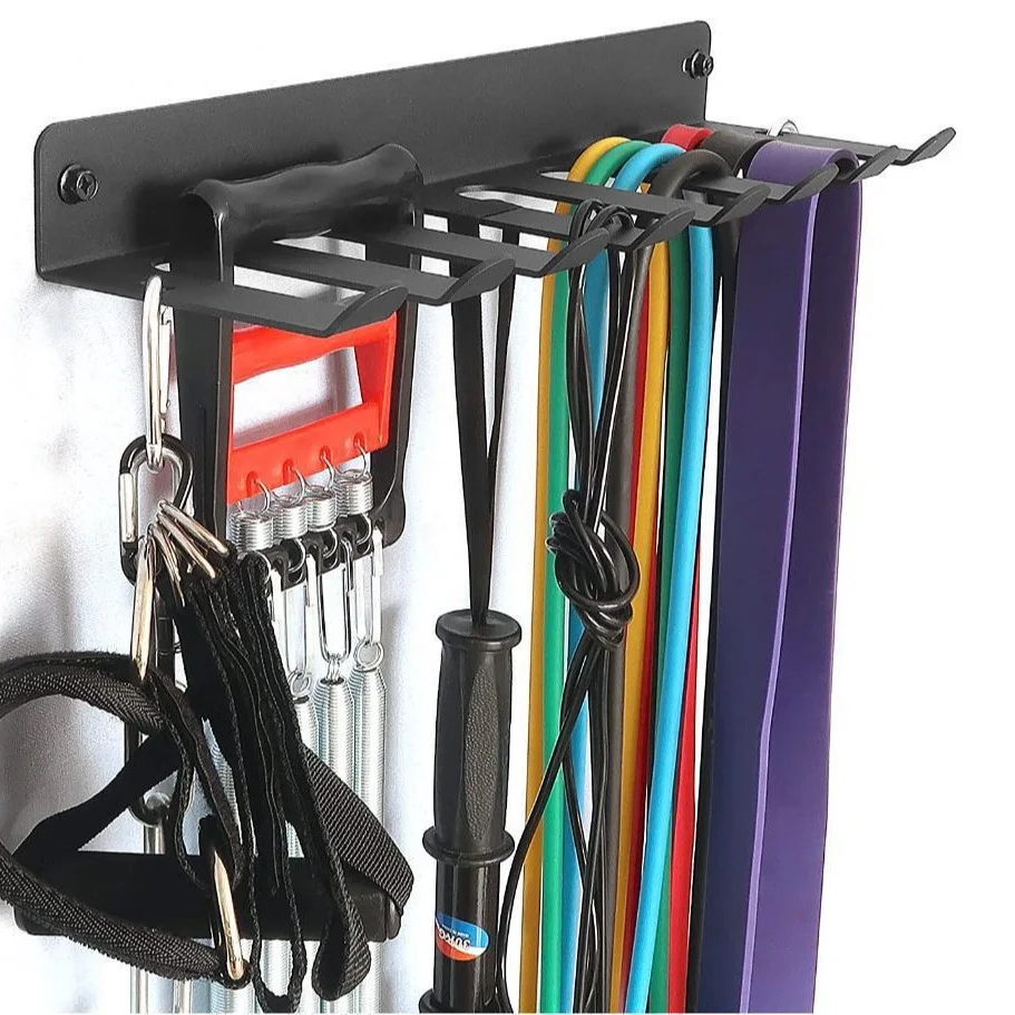 Wall-Mounted Gym Storage Rack