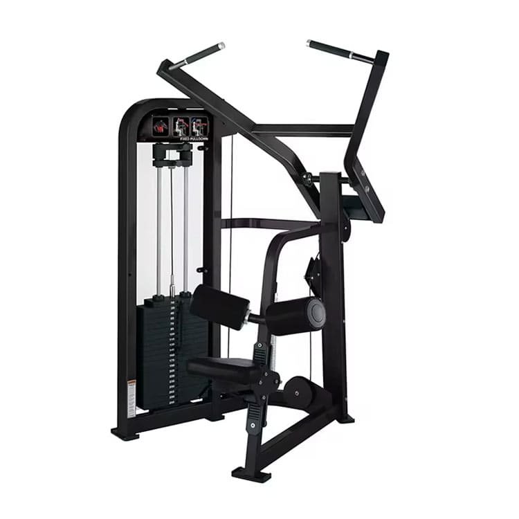 Lat pulldown machine for boutique studio back training core