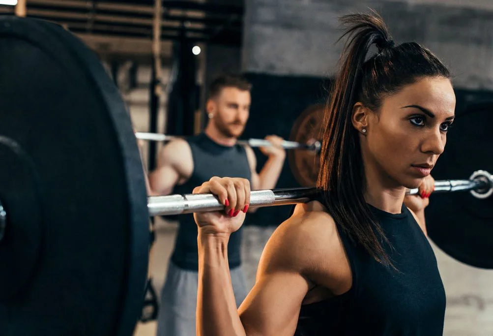 Stainless Steel Weightlifting Barbell