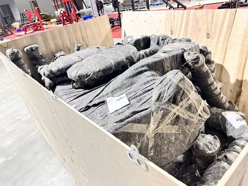 Final packing check before export shipment